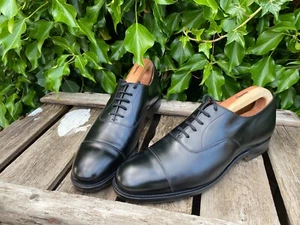 Church's - Consul - Black Calf Leather Toe Cap Oxford Shoes - UK 7 F - Picture 1 of 12