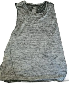 Danskin Now Tank Top Womens Large Gray Racer Back Athletic Loose Fit - Picture 1 of 3