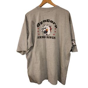 Vintage DynCorp Ammo Dawgs International Logo Mens XL T-Shirt Dogs Blackwater 
