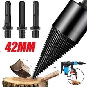 HOLZSPALTER KEGELSPALTER BOHRER DRILL KEGEL SPALTBOHRER FÜR BOHRMASCHINE 42MM - Bild 1 von 15
