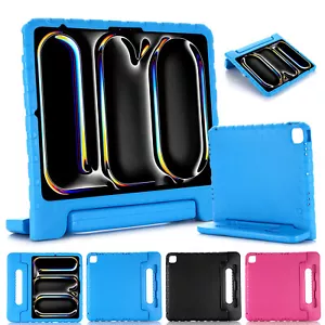 For iPad A16 Air 13" 11" M3 Pro 13" 11" M4 Kids EVA Shockproof Stand Case Cover - Picture 1 of 33