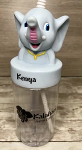Kalahari Resorts Kenya Tumbler Elephant Topper Cup 10" 2023 - Water Bottle - Picture 1 of 8