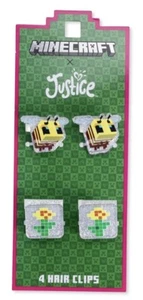 Minecraft X Justice claw clips 4 Piece - Picture 1 of 3