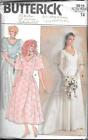 Vintage Butterick #3615 Misses' Victorian Wedding Bridesmaid Dress Size 14-UNCUT