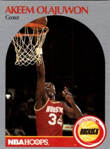 Akeem Olajuwon 1990 Hoops #127 Basketball Card - Picture 1 of 2
