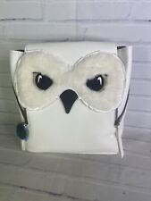 Harry Potter Hedwig Owl Faux Leather Mini Backpack Bag White With Bag Charm NEW