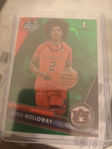 Aden Holloway Green Refractor 76/99 Carte Topps Chrome Bowman University 2023-24 - Bild 1 von 6