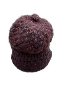 Women's Pistil Beanie Hat with Visor burgundy/red - Picture 1 of 6