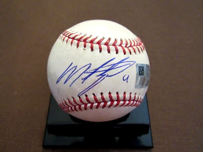 MIGUEL TEJADA # 9 2 X SILVER SLUGGER MVP A'S FIRMADO AUTO OML GU'ED BÉISBOL MLB Foto 1 de 3