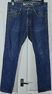 MONEY Men's Dark Blue Slim Fit Jeans 34W 32L - Picture 1 of 5