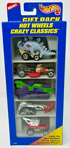 Hot Wheels 1996 - Crazy Classics paquete de 5 autos #17490 nuevo sin abrir sellado de colección 1:64 - Imagen 1 de 7