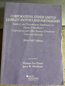 Corporations, Other Limited Liability Entities Partnerships : Statutory... - Bild 1 von 12