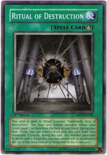 Ritual of Destruction - ABPF-EN058 - Common - 1st Edition - Damaged - Image 1 of 1