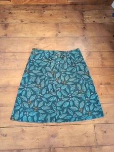 Seasalt Cornwall Women's Geometric Midi Skirt UK 16 100% Cotton Pomander, Floral - Picture 1 of 7