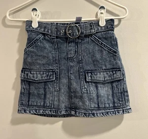 Justice Girls 8 Falda Corta Pantalones Cortos Denim Lavado - Imagen 1 de 6