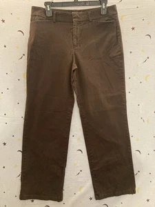 Pantalón Dockers Sydney Marrón Ajuste Ideal Para Mujer Talla 10 Corto Carrera - Imagen 1 de 7