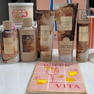 Bath & Body Works Vanilla Cafe Body Care Collection 5-teiliges Set in Originalgröße NEU - Bild 1 von 4