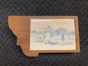 Vintage Montana Holz Vitrine 6 große (Silber Dollar/Challenge) Münzkapseln - Bild 1 von 8