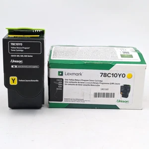 Genuine Lexmark 78C10Y0 Yellow Toner Cartridge Return Program - Picture 1 of 11