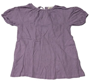 BABE TESS Linen Dress Purple Made in ITALY - Girls 3T - Picture 1 of 12