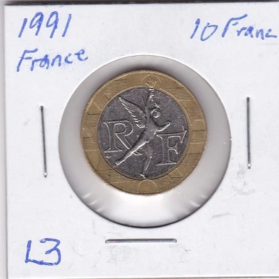 Francia 1991 10 francos L3 Foto 1 de 4
