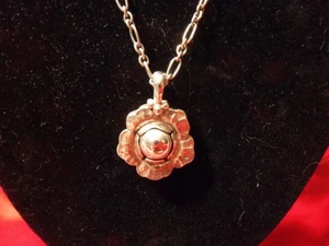 Georg Jensen 2002 Sterling Blume Anhänger Schmuck (#J3329) - Bild 1 von 7