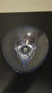 KOSTA BODA GORAN WARFF 12 1/4 CENTERPIECE BOWL SAPPHIRE CRYSTAL STINGRAY ZOOM - Picture 1 of 6