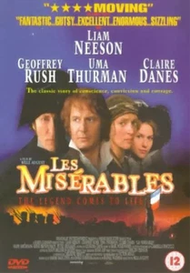Les Miserables (DVD) Liam Neeson Geoffrey Rush Uma Thurman Kathleen Byron - Imagen 1 de 4