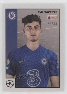 2021-22 Topps Merlin's Heritage 97 UCL Black /99 Kai Havertz #49 - Image 1 of 2