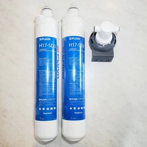 FLUUX H17-SD3,Sediment,Under Sink Water Filter 21K Gallons ,2Pack - Picture 1 of 8