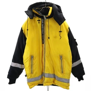 FIRSTDOWN Old Down jacket M yellow Men's - Picture 1 of 9