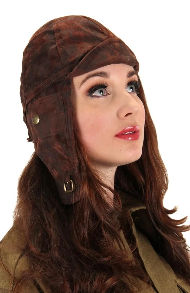 Disfraz de aviador steampunk casco sombrero adulto talla única Foto 1 de 1