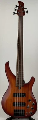 Bajo Yamaha TRBX505 5 cuerdas - Brick Burst - Tuerca de cuerda astillada Foto 1 de 4