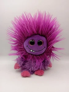 Ty Beanie Babies Frizzys 2014 - Lola the Purple Monster Plush Soft Toy 7" Gift - Picture 1 of 8