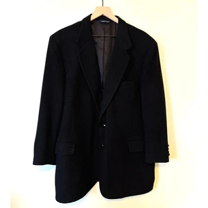 Kuppenheimer Vintage Black Cashmere Wool Coat - Picture 1 of 10