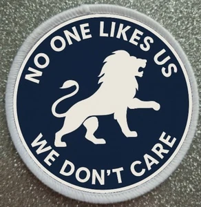 3 Inch No One Likes US We Don't Care Millwall Iron / Sew On Patch Badge - Picture 1 of 1