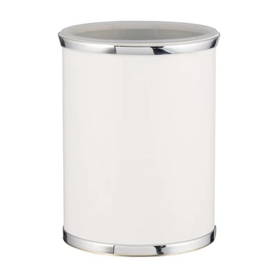 Sophisticates Cesta de basura ovalada con revestimiento de plástico, añadiendo estilo clásico a la... Foto 1 de 2