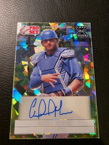 2021 Leaf Pro Set Metal Baseball Gabriel Moreno Cracked Ice Auto 1/2 - Picture 1 of 2