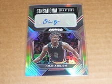 2023 Panini Prizm Draft Picks OMAHA BILIEW AUTOGRAPH/AUTO SILVER K978
