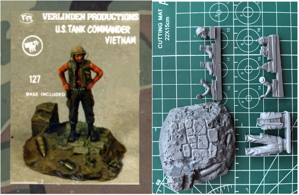 1/35 US Tank Commander Vietnam Resin Kits Verlinden#127(NO BOX) - Image 1 of 1