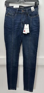 Judy Blue Jeans 1 25 High Waist Skinny Blue Stretch Denim Mid Seams Womens NEW - Picture 1 of 9