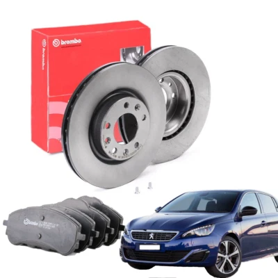 KIT DISCHI + PASTIGLIE BREMBO ANTERIORI PER PEUGEOT 308 II 283MM 13-> - Immagine 1 di 4