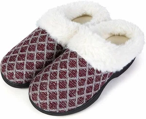 Pupeez Ciabatte da Donna Accoglienti in Memory Foam, Pelliccia Ecopelliccia Calda Fuzzy - Foto 1 di 13