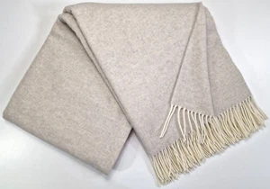 Manta Lana Merino Manta Lana Merino-Cachemira Mezcla 140x200cm Beige/Gris-Blanco - Imagen 1 de 5