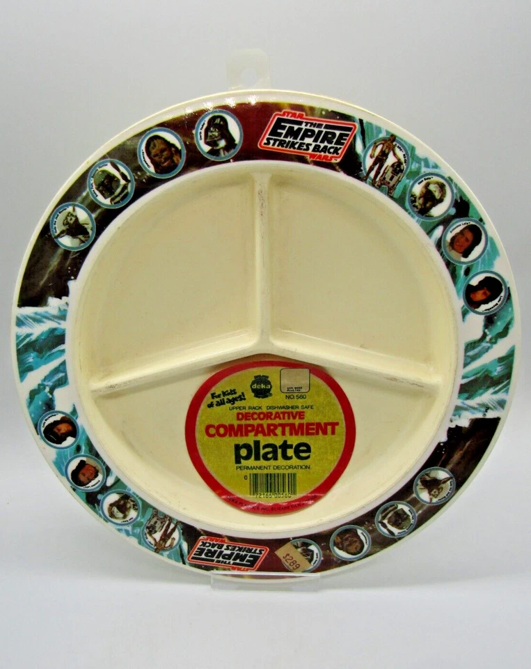 1980 Star Wars The Empire Strikes Back Deka Kids Plastic Plate NEVER USED - Image 1 of 3