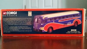 Corgi Classics #53904,Lionel City Bus Lines,Yellow Couch,Die-cast Metal,1:50-NIB - Picture 1 of 7