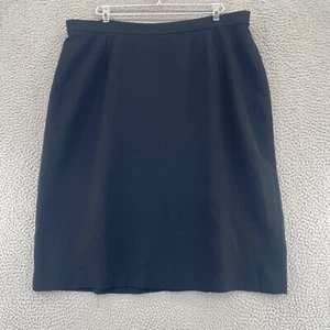 Le Suit Skirt Womens 22W Plus Black Straight Pencil Midi Office Career Everyday - Picture 1 of 11