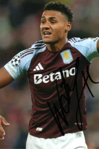 ASTON VILLA & ENGLAND: OLLIE WATKINS SIGNED 6x4 ACTION PHOTO+COA **PROOF** - Picture 1 of 2