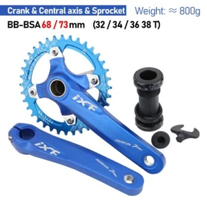 Integrated Mountain Bike Hollowtech Crankset 104BCD 170mm Chainring 32/34/36/38T - Picture 1 of 32