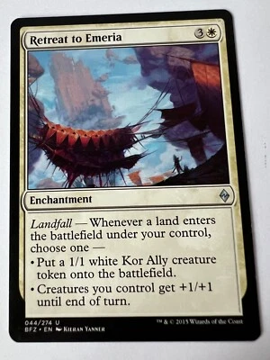 MTG MagicThe Gathering Battle for Zendikar Retreat to Emeria  Uncommon LP - Image 1 of 2